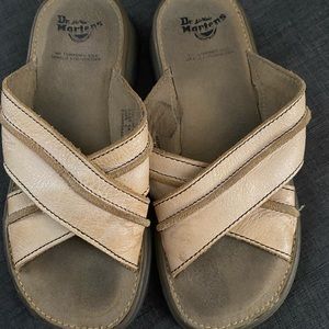 Kids-Size 5, Dr. Marten Sandal, Distressed Yellow